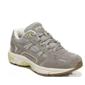 Vionic 23WALK Women's Walking Shoes Size 13 US Gray Suede Leather Sneakers NEW‎